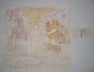 Ansicht des freigelegten Freskos in St.Jakobus