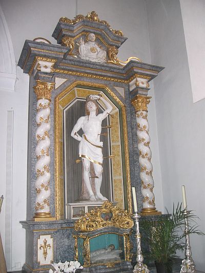Ansicht rechter Seitenaltar in St.Jakobus